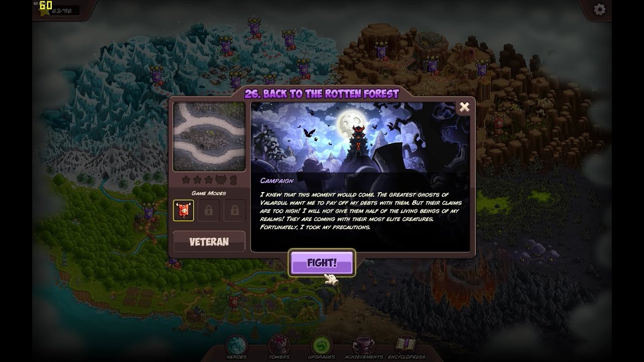 Kingdom Rush Vengeance Back To The Rotten Forest Veteran 3 Stars
