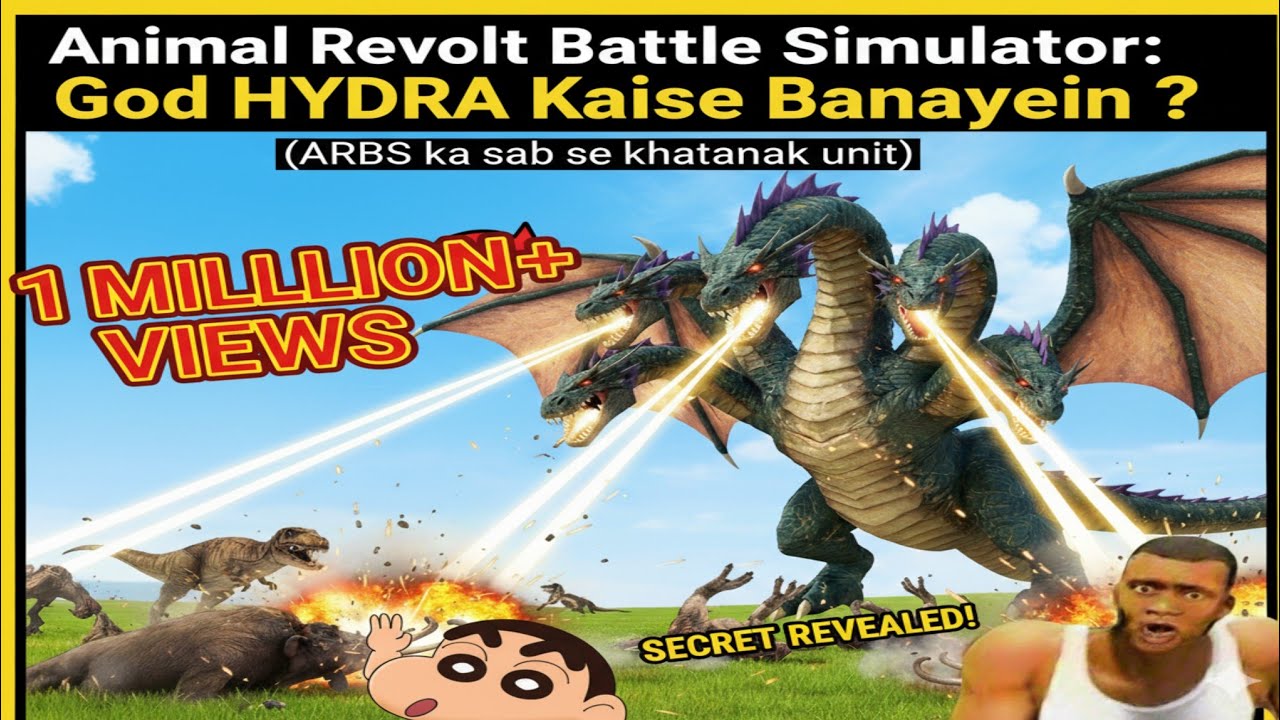 Animal Revolt Battle Simulator: God HYDRA Kaise Banayein? (Unbeatable Custom Unit)