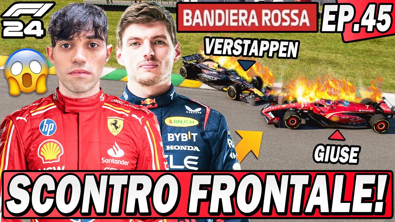 F1 24: SCONTRO FRONTALE CON VERSTAPPEN! BANDIERA ROSSA!! EP.45