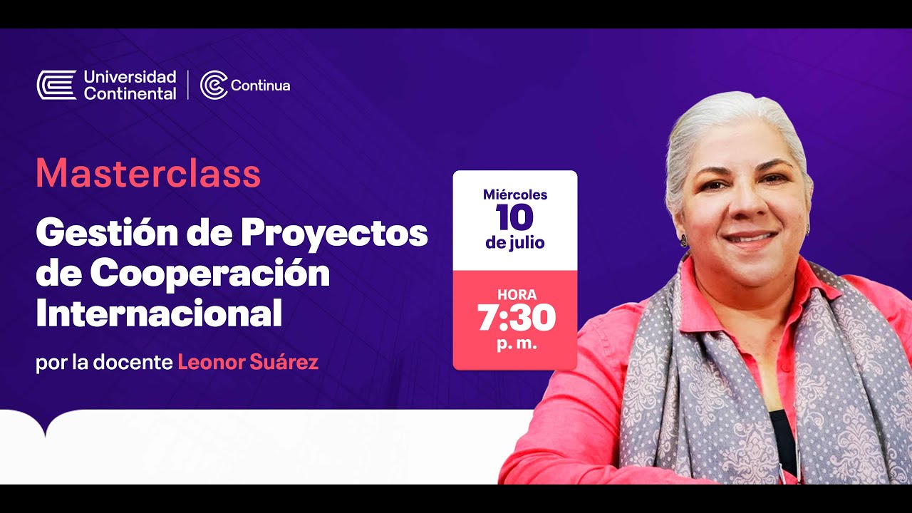 Masterclass: Gesti&oacute;n de Proyectos de Cooperaci&oacute;n Internacional