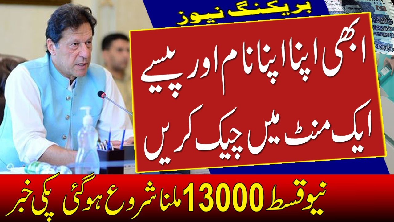 How to Check Your Ehsaas Program 13000 New Payment Online | Ehsaas 13000 and 12000 New Update 2022