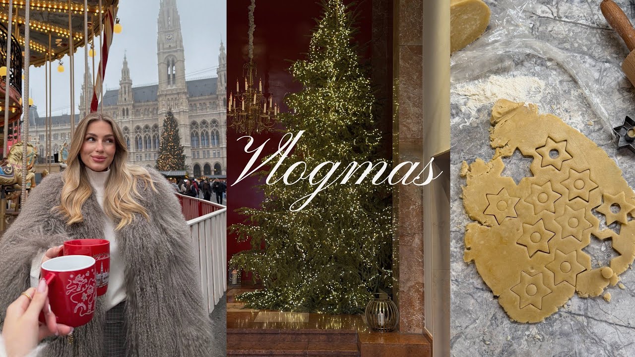 Vlogmas 🎄✨ peču linecké, vánoční Vídeň, nákupy, recepty, poslední blog, Vánoce