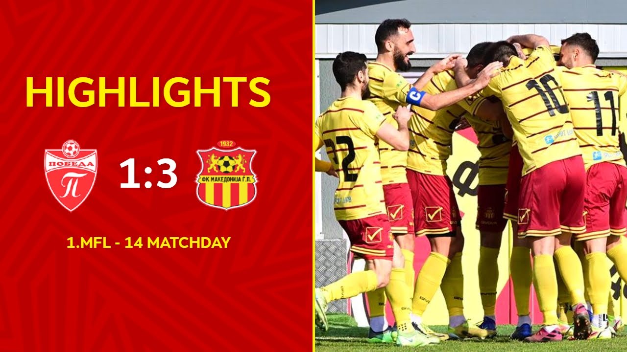 HIGHLIGHTS | FK Pobeda 1:3 FK Makedonija GP  | 1.MFL - Matchday 14