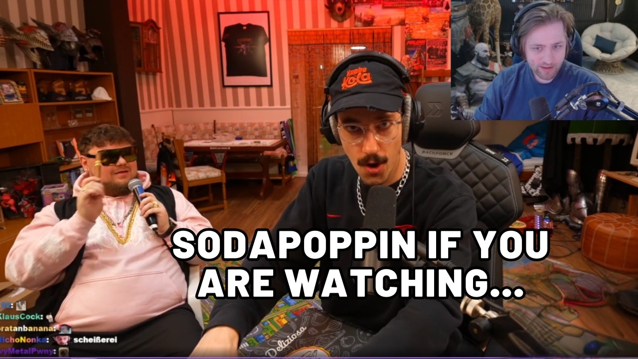 Немецкие стримеры высмеяли Sodapoppin в прямом эфире