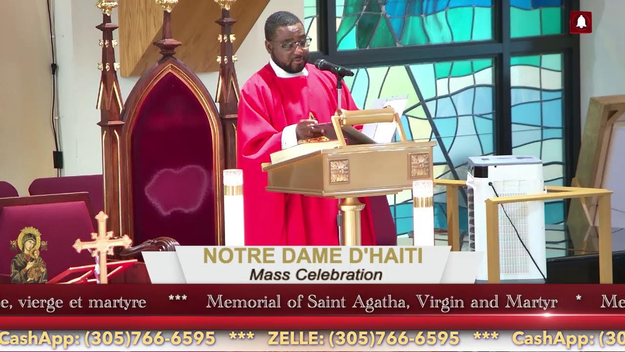Mass Celebration //  Memorial of Saint Agatha, Virgin and Martyr  // 02.05.26