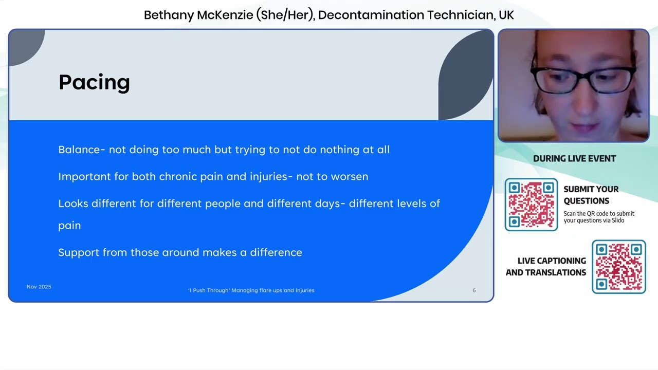 2025 - Community Voice: Dealing with Flare-Ups and Injury - Bethany McKenzie