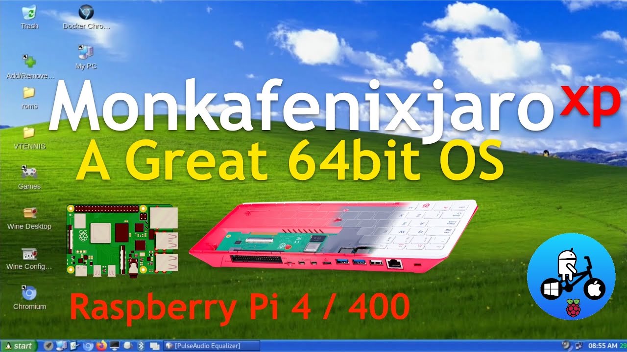 Monkafenixjaro XP Raspberry Pi 4/400. A great collaboration.