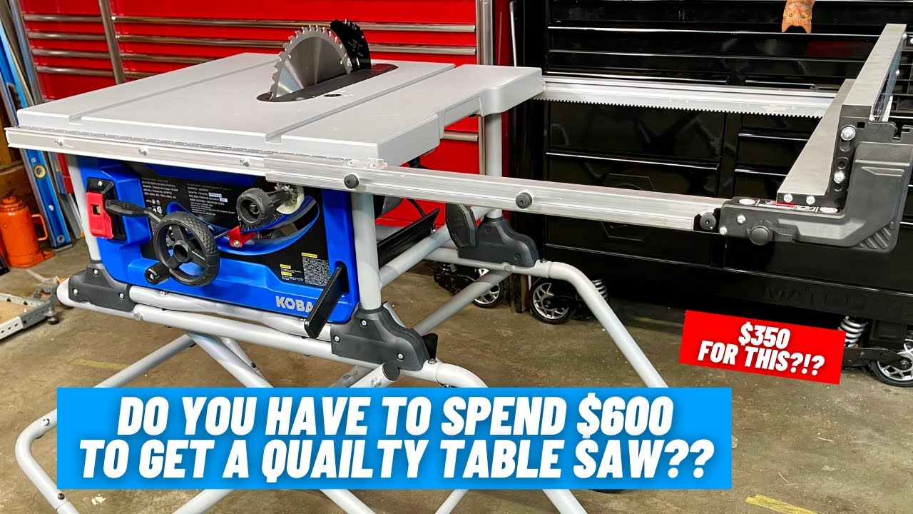 You Get What You Pay For....  ||  Kobalt Table Saw TS10601  ||  Full Review