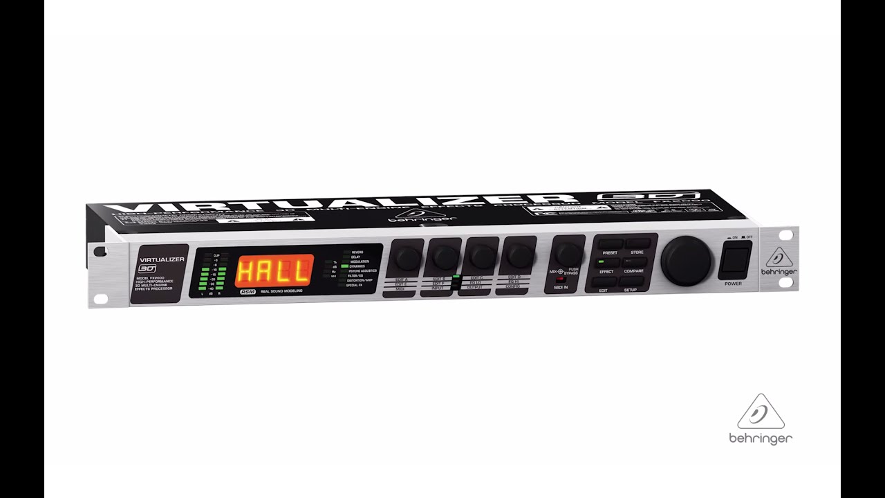 VIRTUALIZER 3D FX2000 High-Performance 3D Multi-Engine Effects Processor