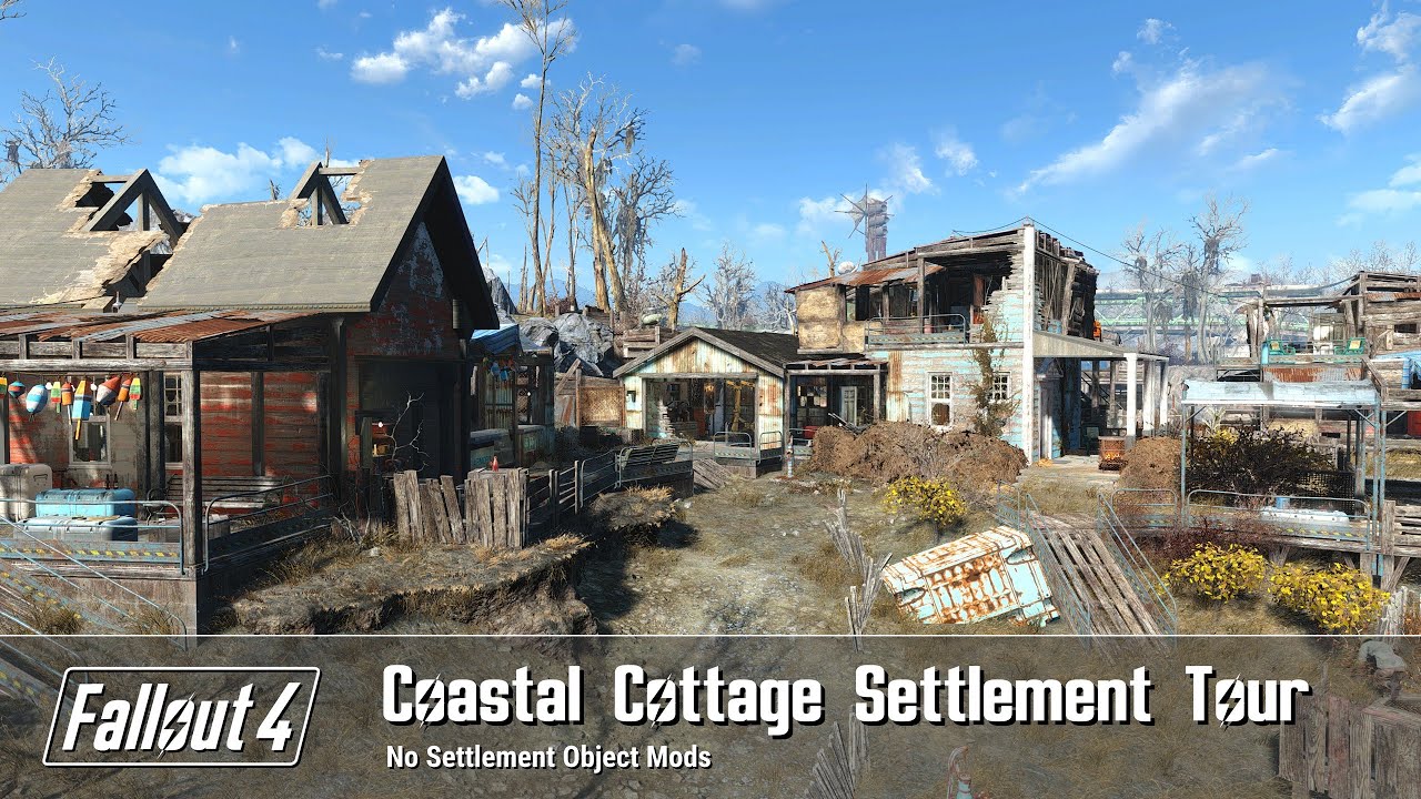 Fallout 4  - Coastal Cottage Settlement Build Tour