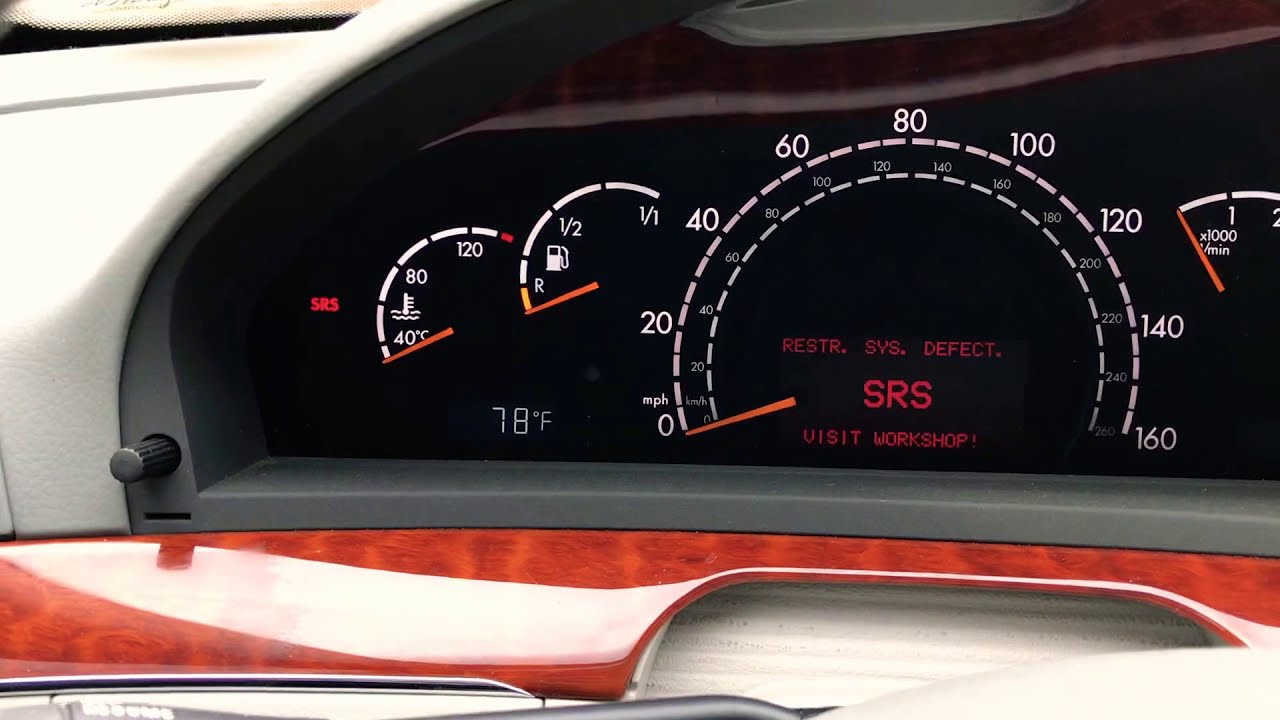Система безопасности Mercedes W220 Presafe, неактивное сиденье B48, часть первая.