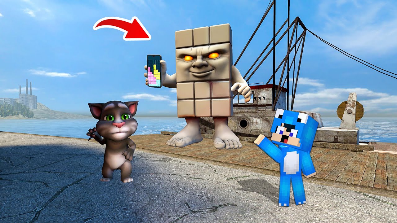 ديفور و توم المتكلم في السفينة و خائفين من امباليبابيل😨