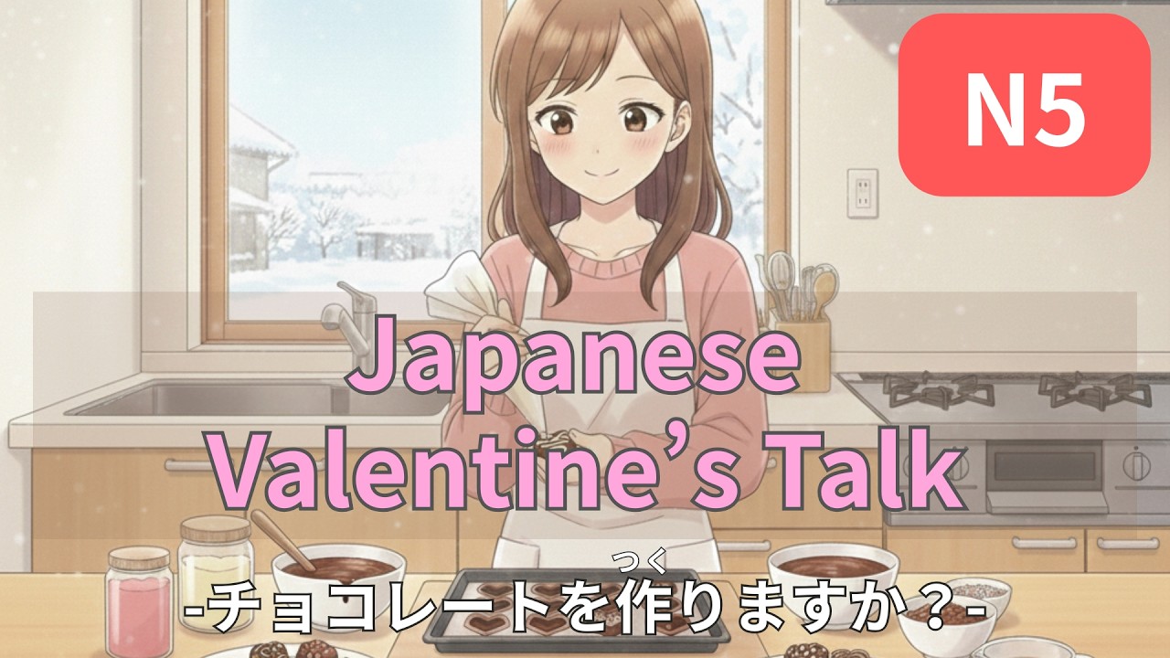 🇯🇵🎧【N5】Valentine’s Day in Japan | Easy Japanese Conversation