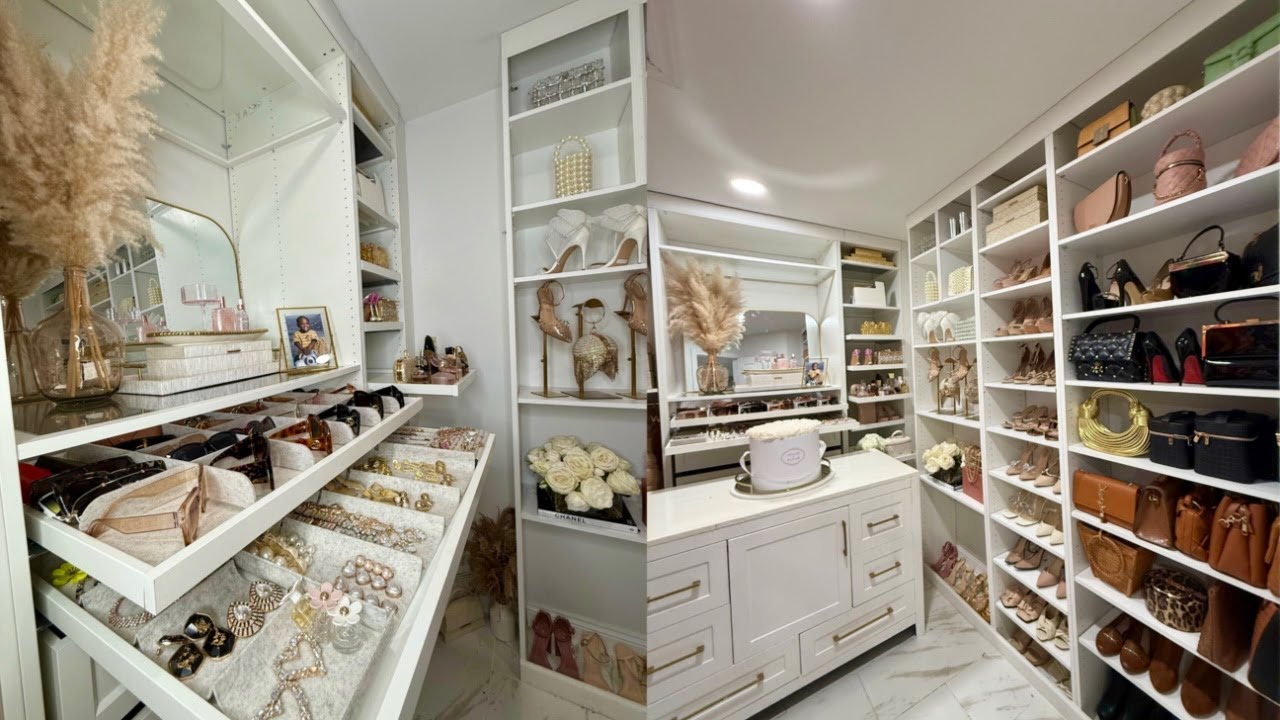 Dream Closet reveal How to Organize and Style a small Walked in closet