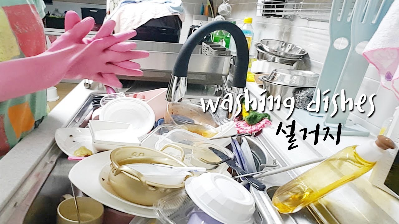 [ASMR] Hell's dishwasher (washing dishes) 설거지