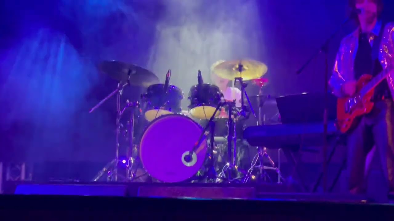 Leo Shimer playing drums on 