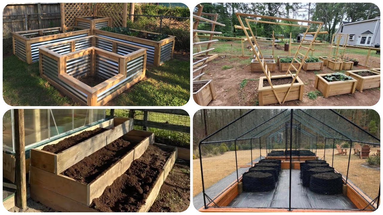 Raised Garden Bed | Homemade Raised Garden bed ideas | Raised Garden bed in Greenhouse