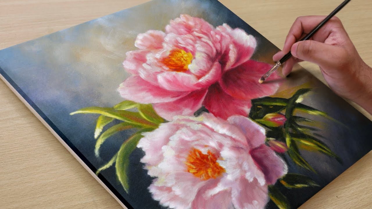 Painting a Beautiful Morning Scenary / Acrylic painting / Art paintings
