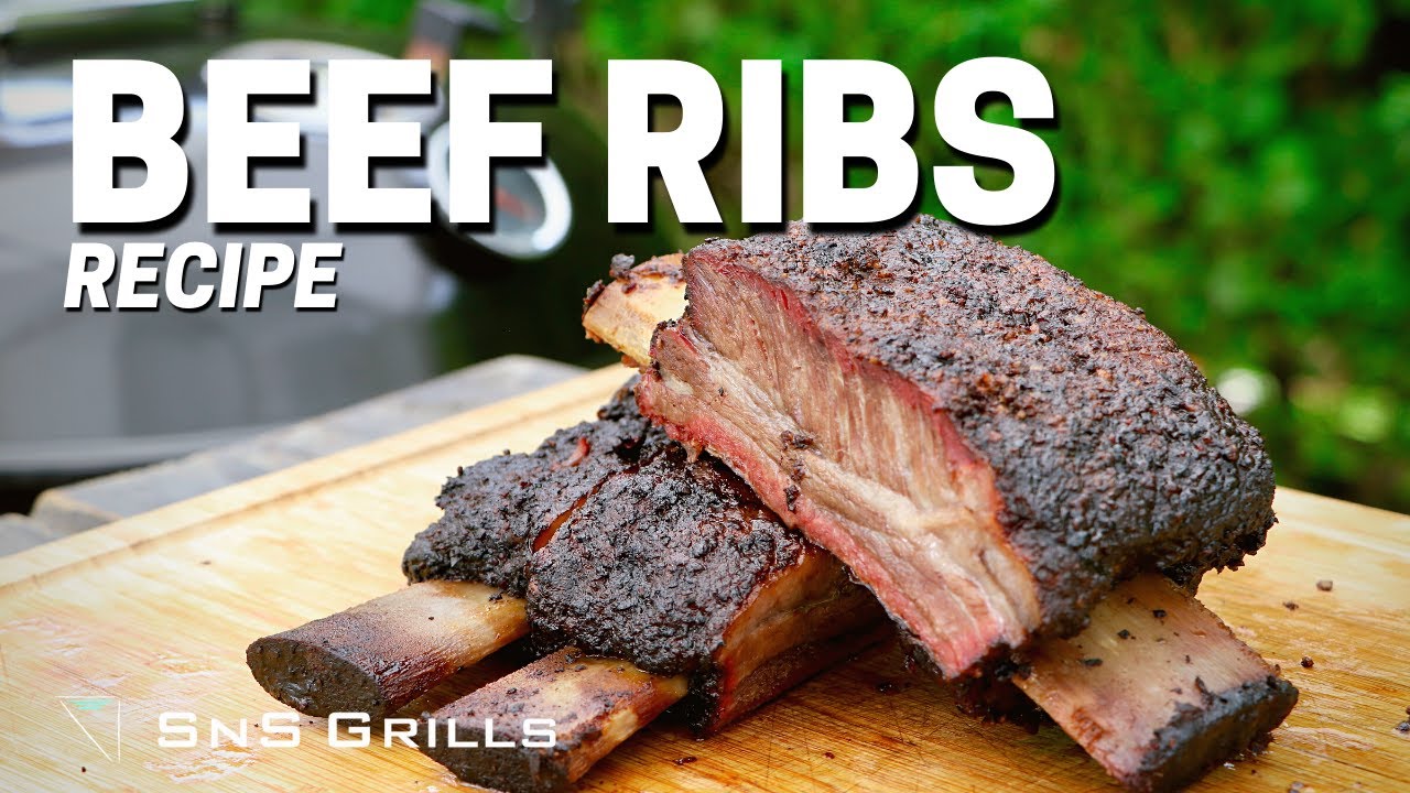 Smoked Beef Ribs Recipe - How to Smoke Beef Ribs on a Kettle Grill