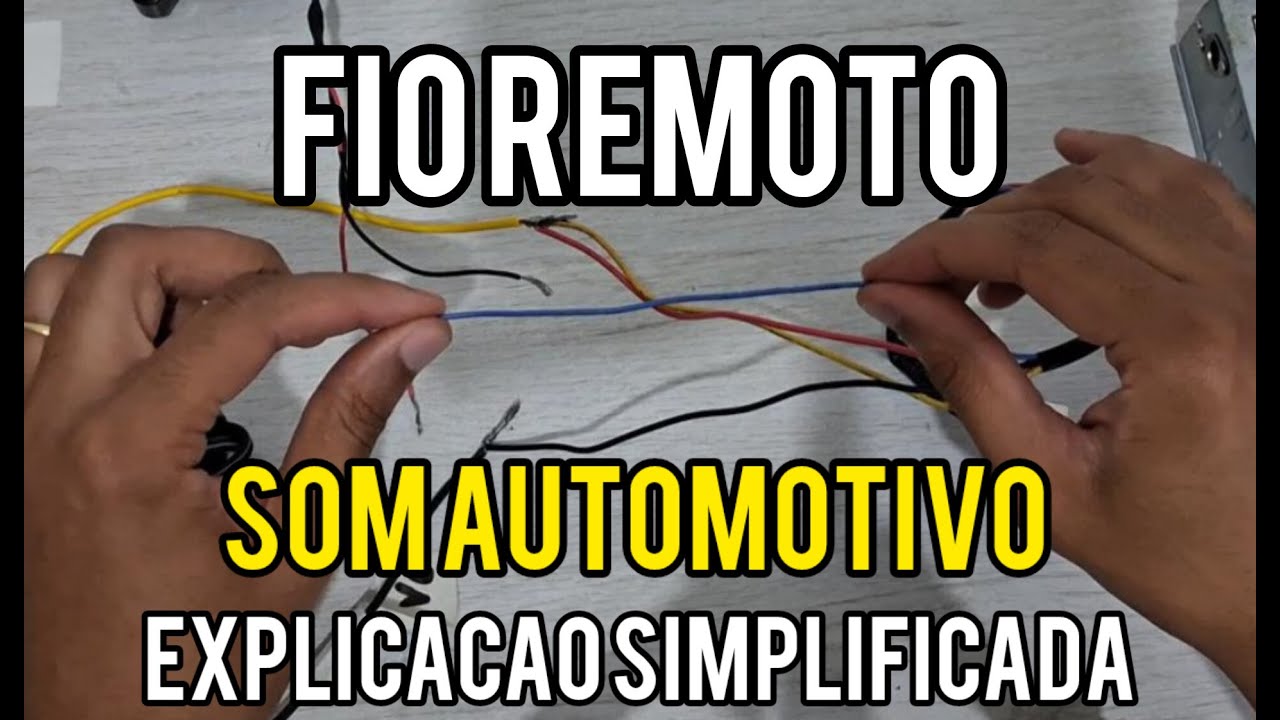 Fio Remoto (azul) Som Automotivo