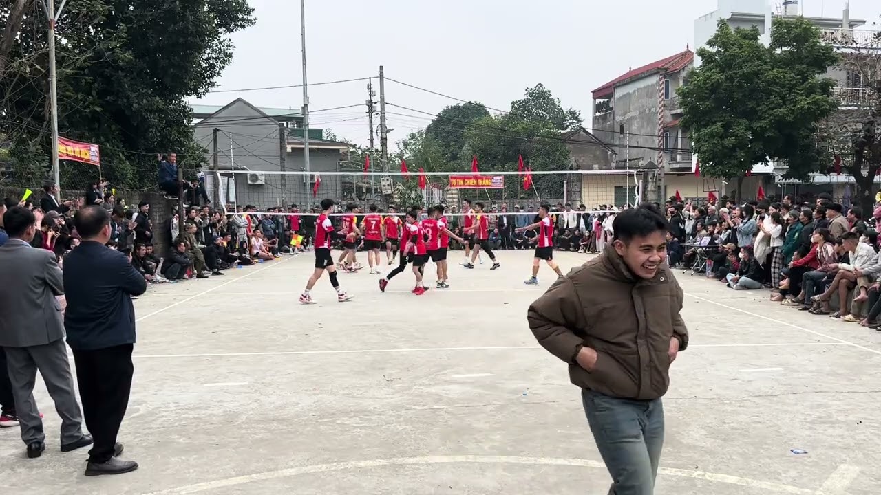 Set 1 chung kết bóng chuyền xã Phúc Sơn, Đồng Mả vs Trù