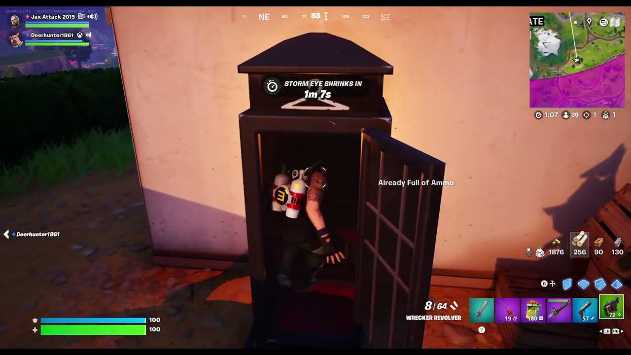 playing fortnite with my friend