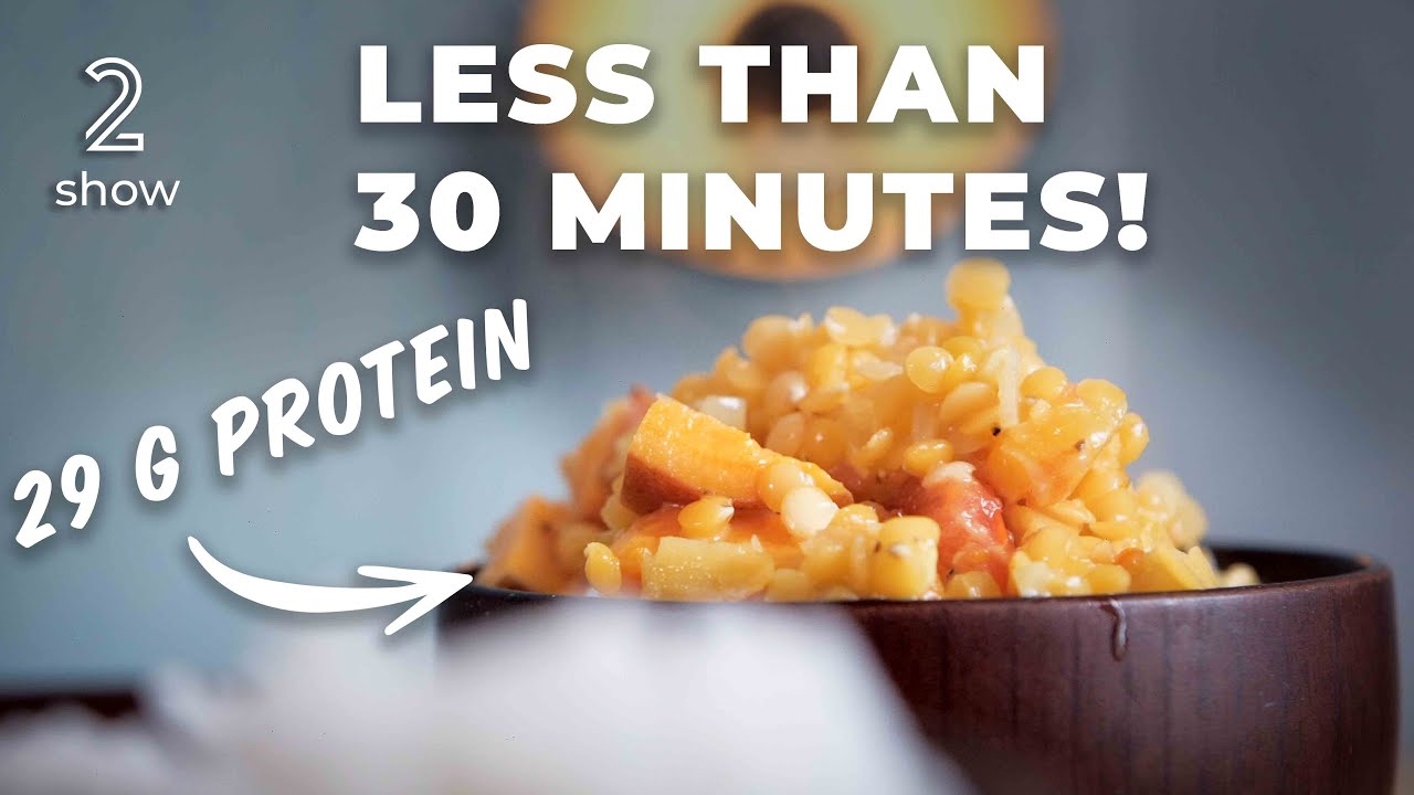 Simple Vegan Red Lentil Curry - Vegan High-Protein Recipe