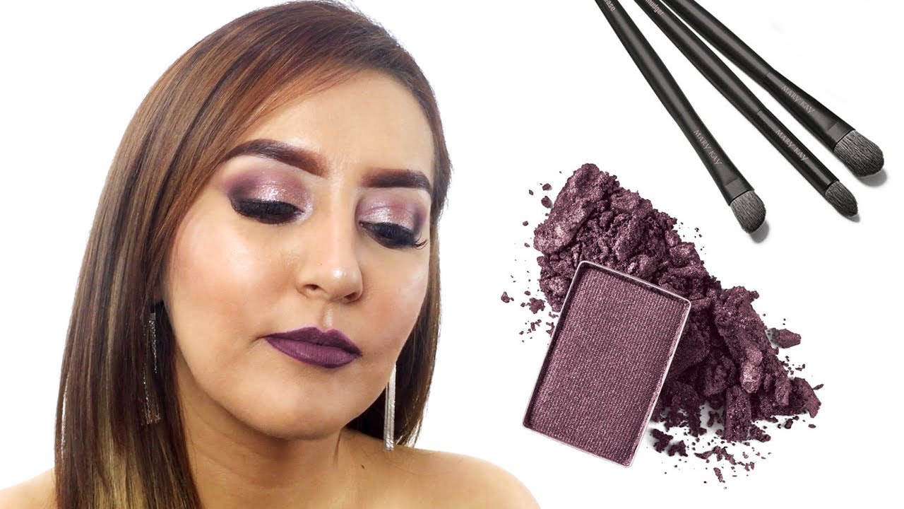Tutorial sombras Mary Kay en tonos morados paso a paso
