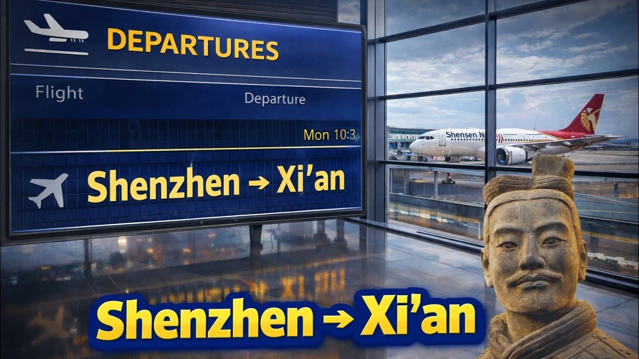 🇨🇳 Xi'An 01 -  ✈️ SZX-XIY - Camino a Xi'An y Room Tour