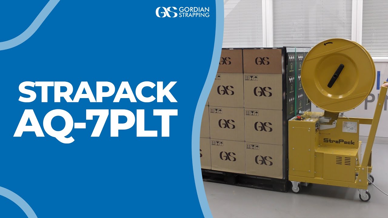 StraPack AQ-7PLT Semi-Automatic Strapping Machine | Gordian Strapping