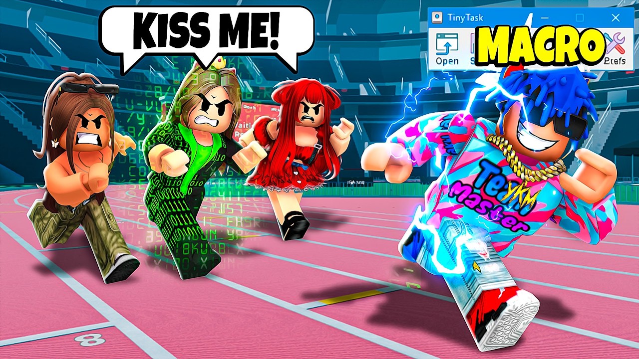 I DESTROY A HACKER CLAN Using a MACRO In Roblox Track & Field Infinite