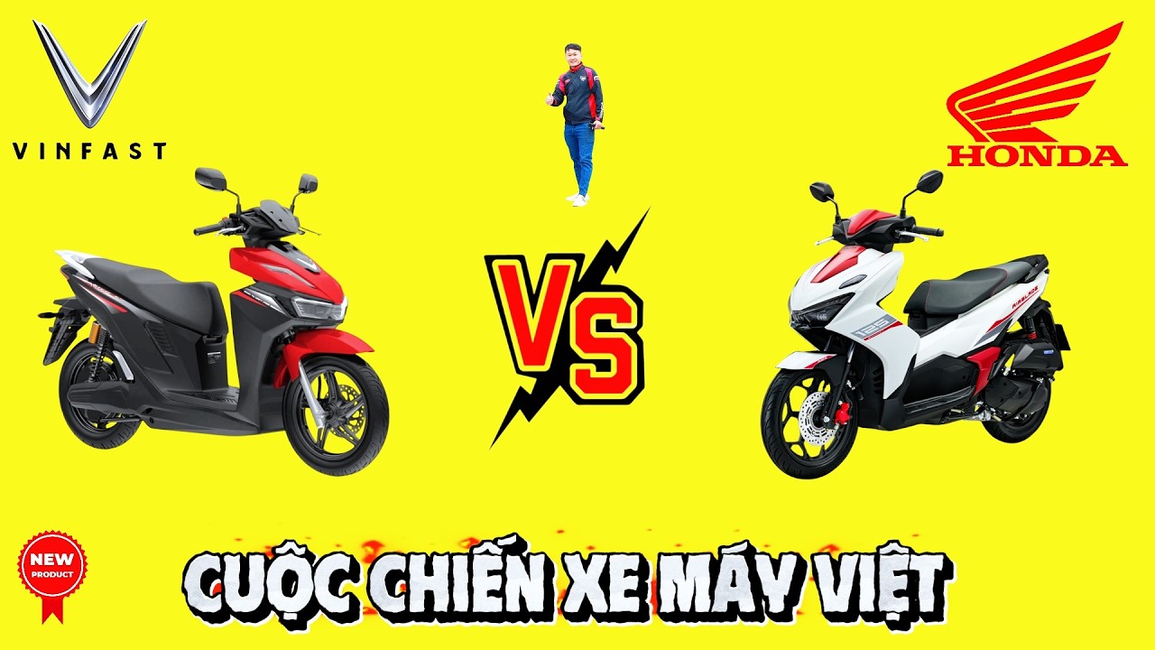 VINFAST VS HONDA - CUỘC ĐUA MỚI THỊ TRƯỜNG XE MÁY VIỆT🔴 TOP 5 ĐAM MÊ