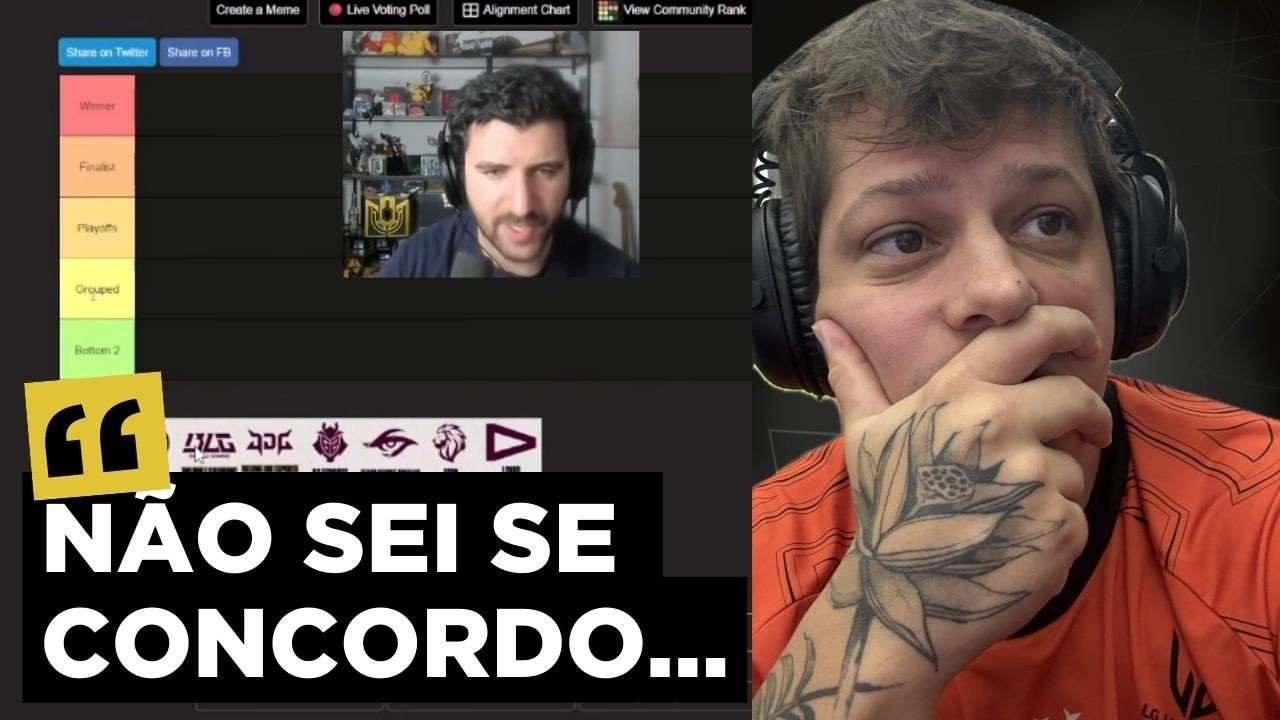 Reagindo a TIER LIST do YAMATOCANNON para o FIRST STAND