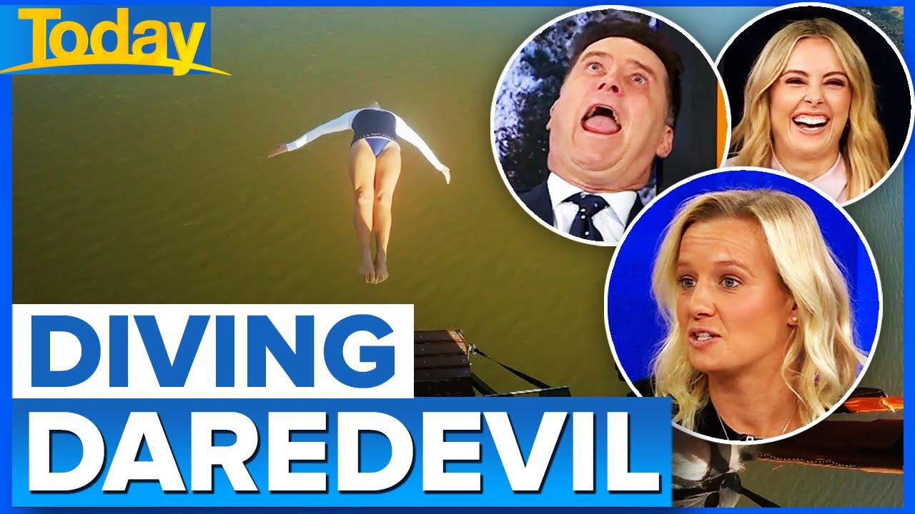 Aussie cliff diver pulls of world record first jump | Today Show Australia