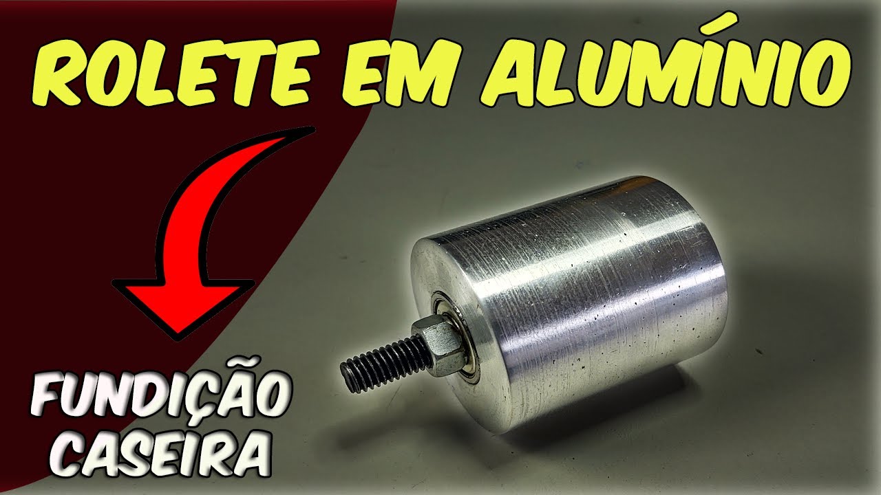 Rolete em Alumínio Fundido para Lixadeira de Cinta "Processo Caseiro"