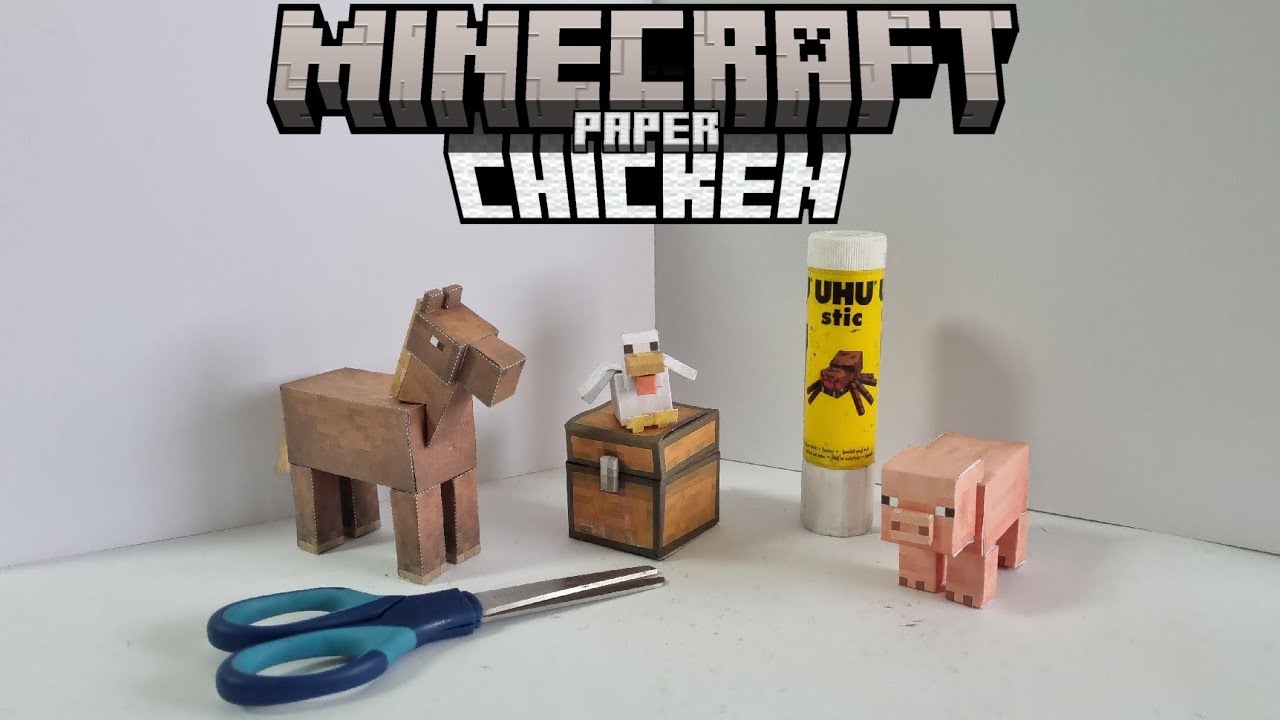 Minecraft paper chicken
