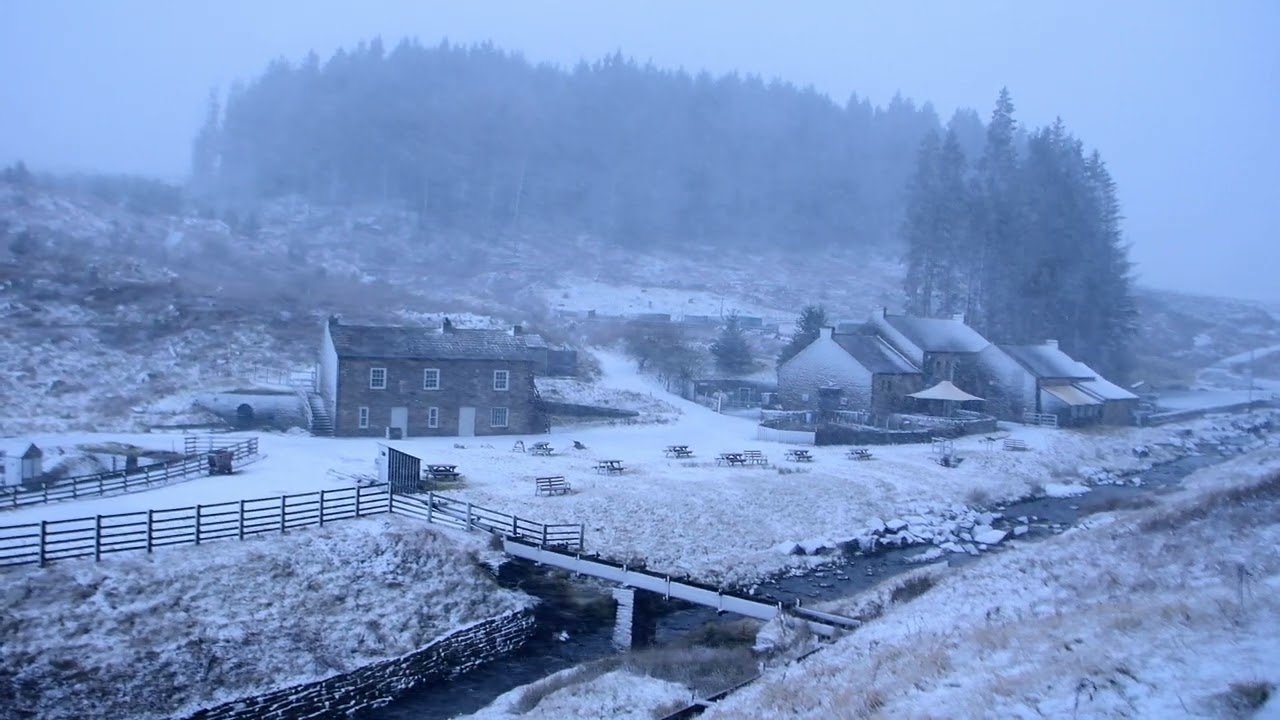 Storm Chandra Turns Killhope Lead Mining Museum Into a Frozen Arctic Landscape