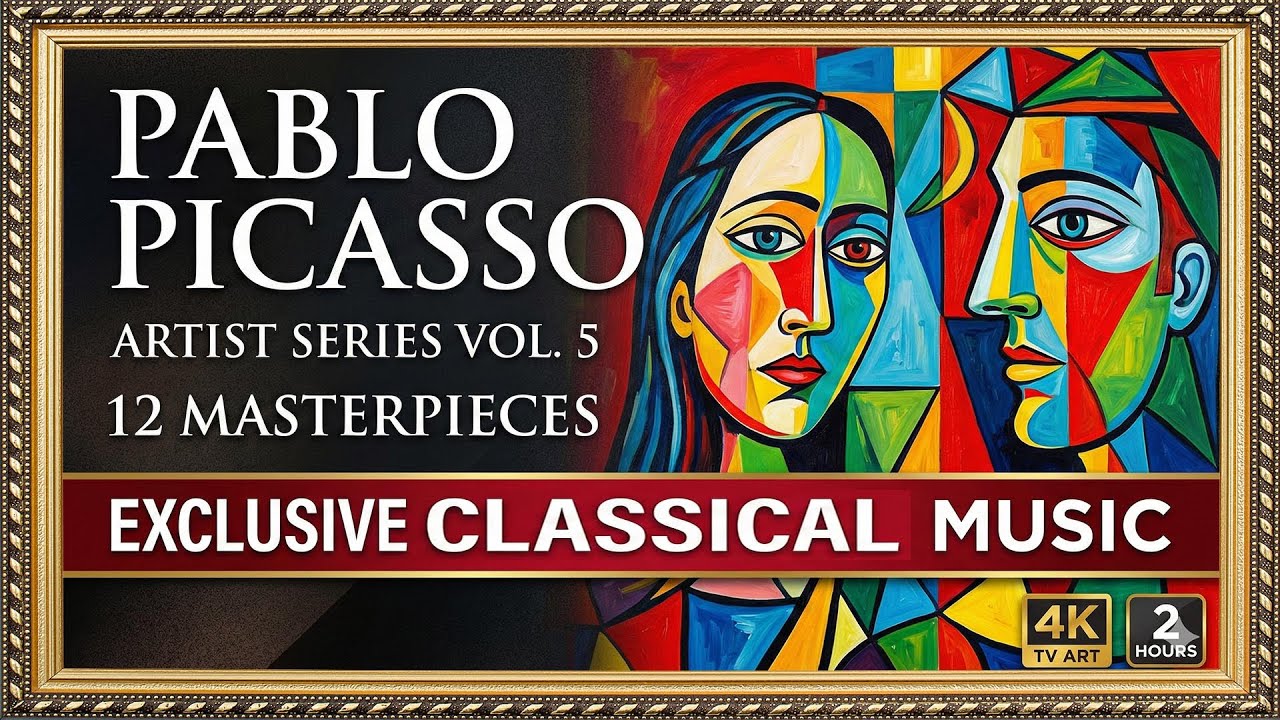 Artist Series Vol. 5: Pablo Picasso's 12 Masterpieces & Rare Classical Music (4K TV Art)