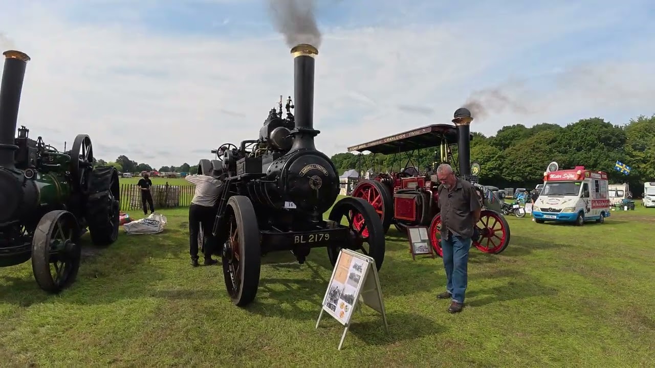 Steam engines on display at Weald of Kent steam rally Woodchurch Kent 3rd August 2025