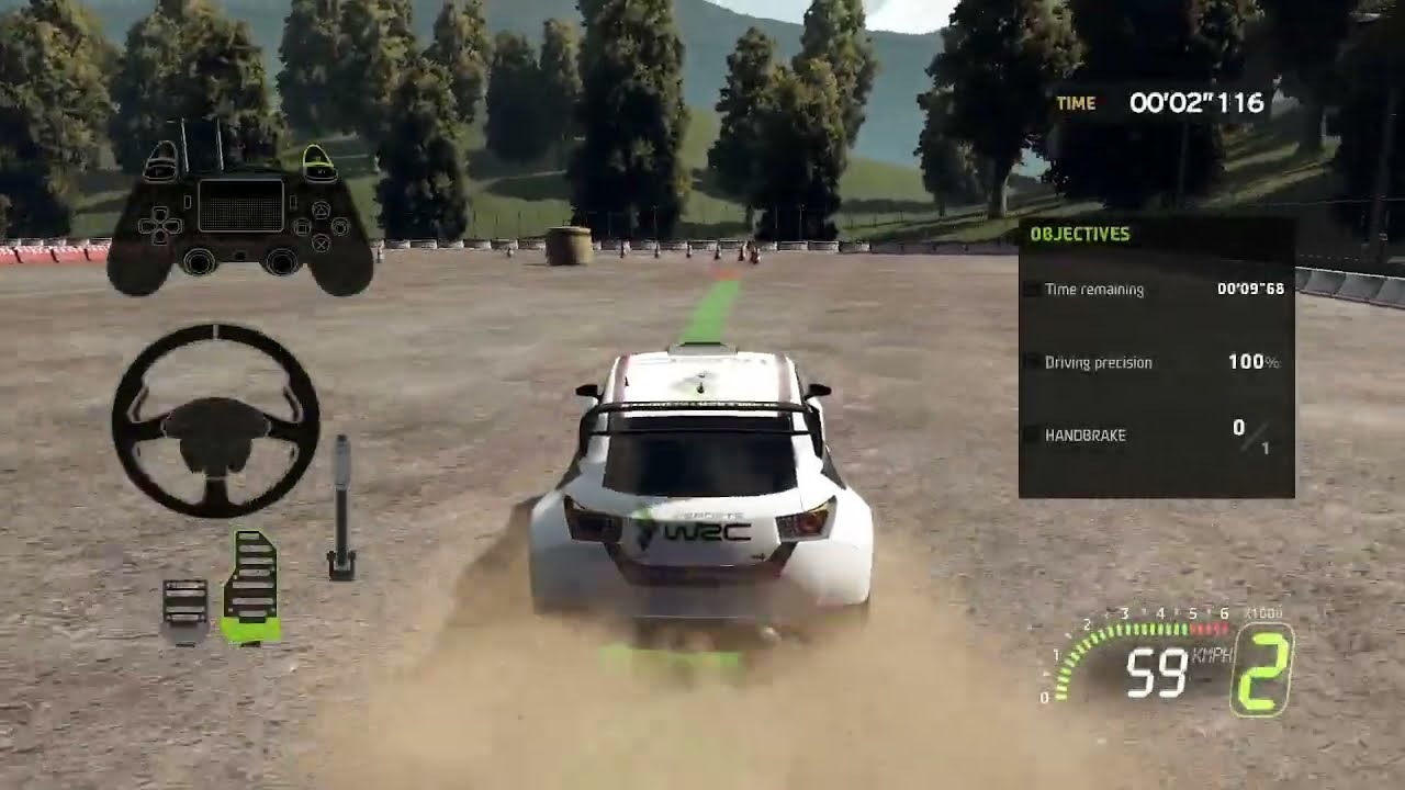 WRC 5: Rally School. 100 percent driving precision.