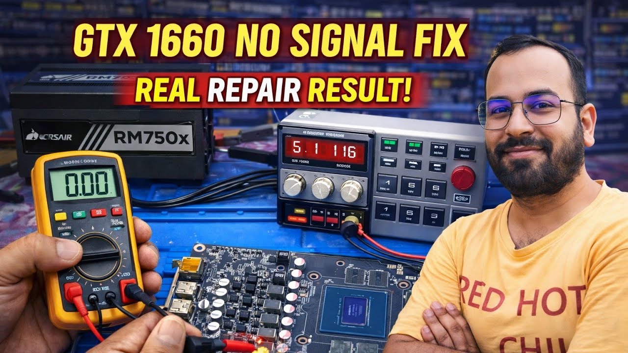 Gtx 1660 no signal fix | graphics card repair in india | fix gpu with no signal problem |