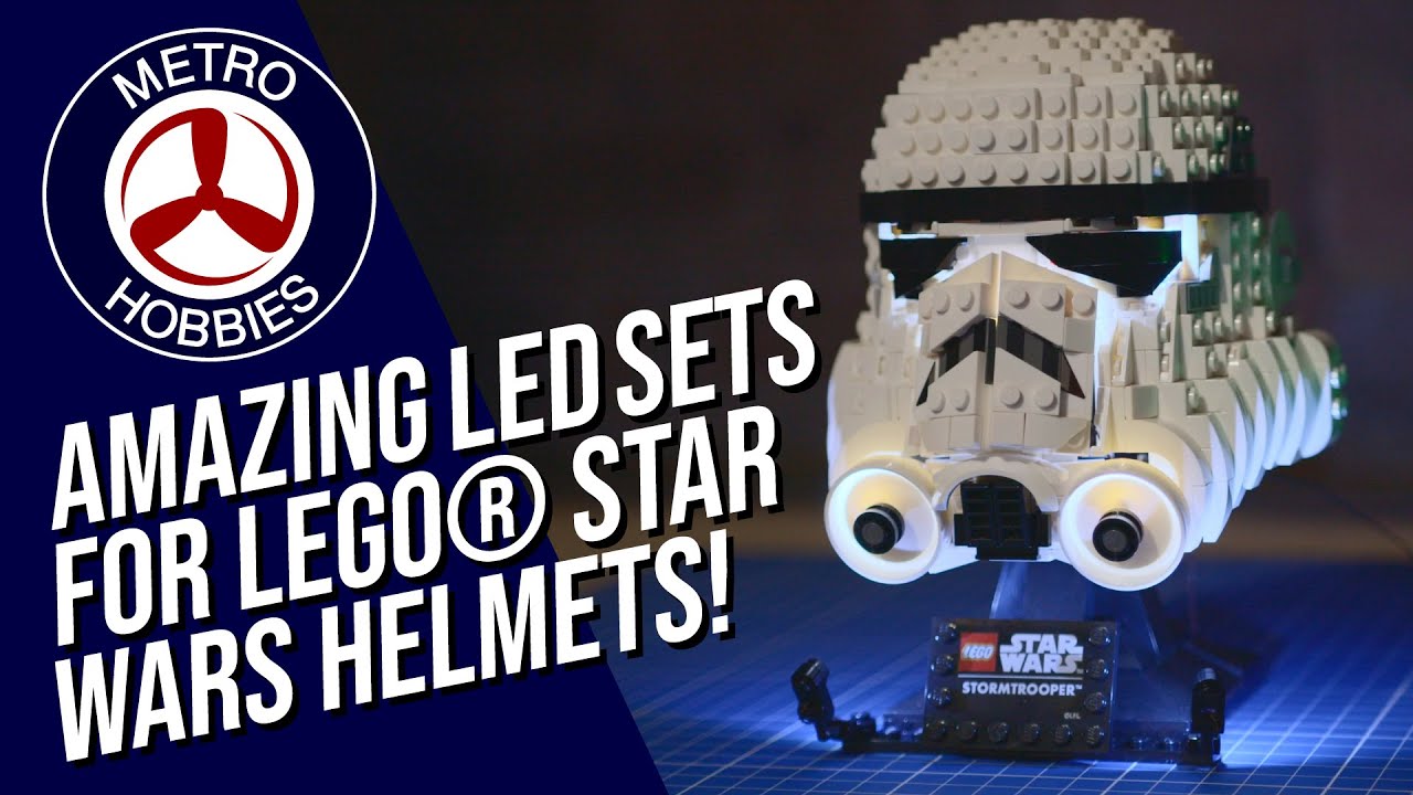 LED light sets for LEGO® Star Wars Helmets | Light My Bricks Up Close