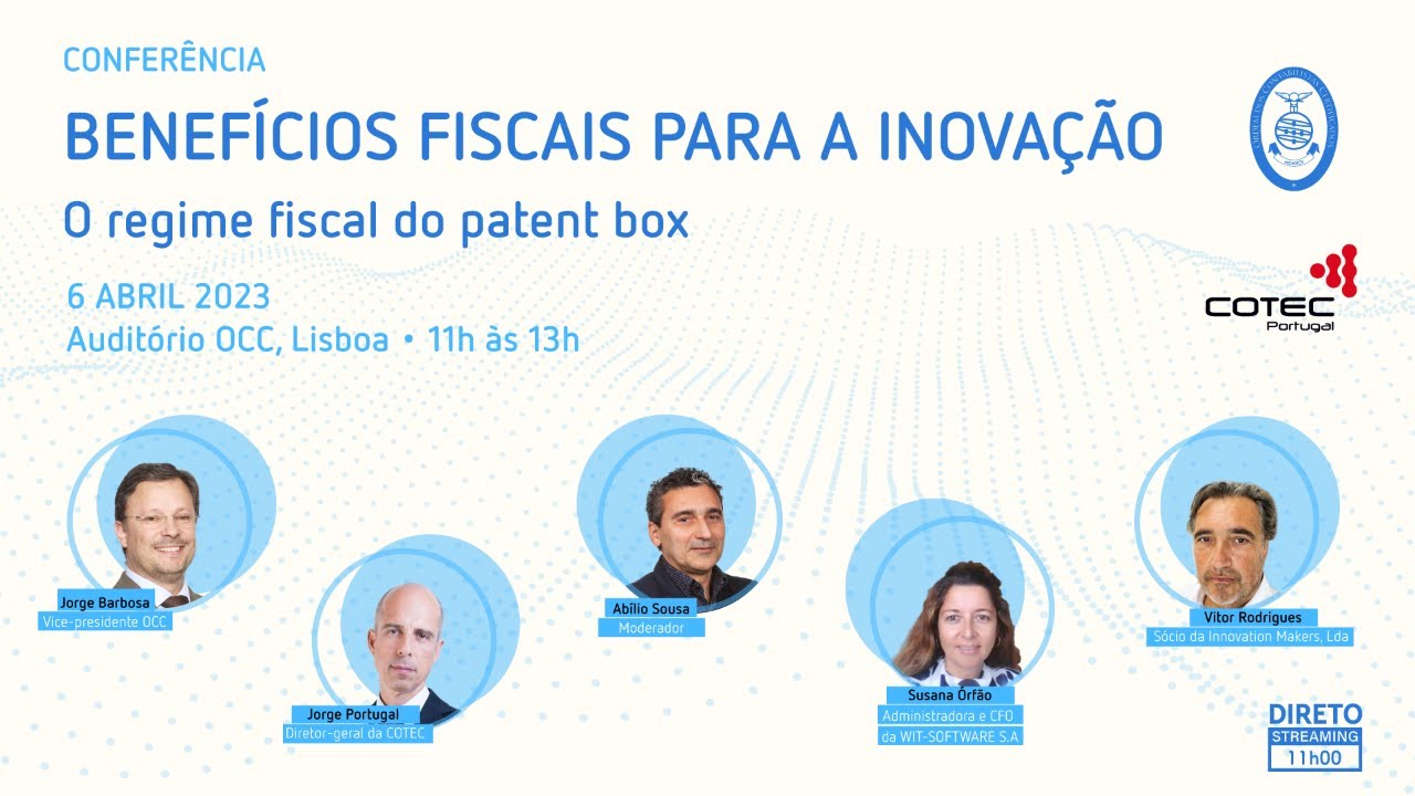 Conferência - Benefícios fiscais para a inovação - Lisboa, 6 de abril 2023