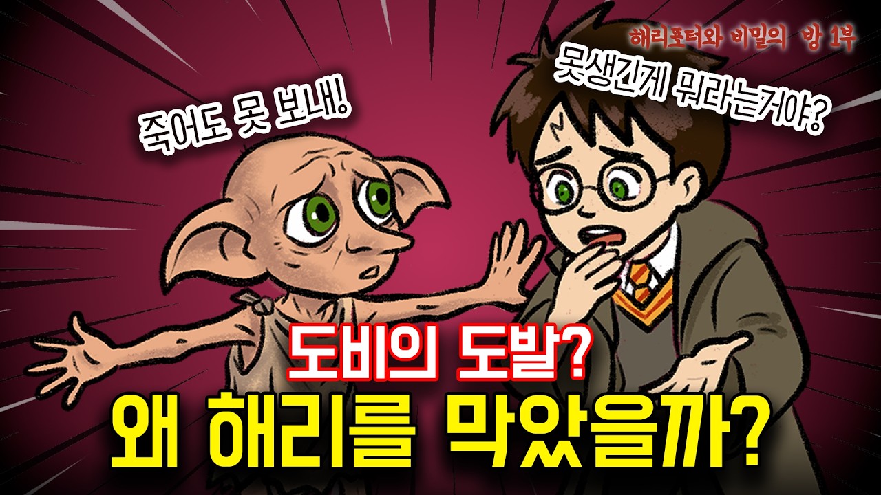 도비가 미친 척 해리를 막은 이유는? [해리포터와 비밀의 방 분석 1부] (영화리뷰/책리뷰)