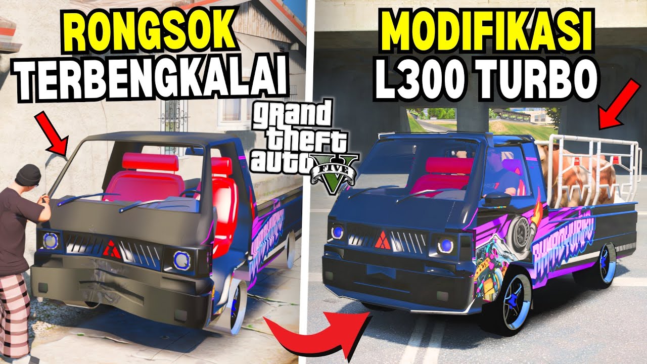 Aku Menemukan Mobil L300 Langka Rongsok Terbengkalai di Kota - GTA 5 MOD