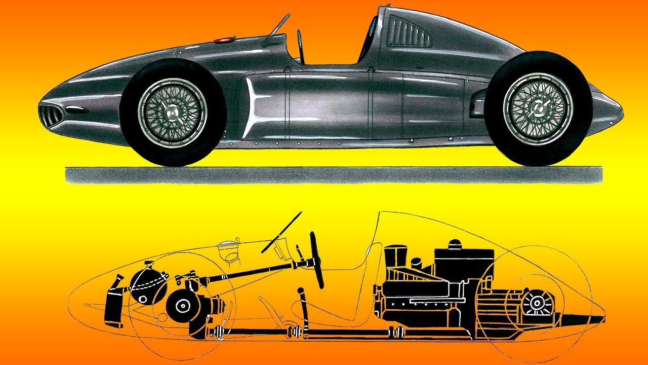Как нарисовать Porsche Cisitalia Type 360 | How to draw Porsche Cisitalia Type 360 | Рисуем Порше