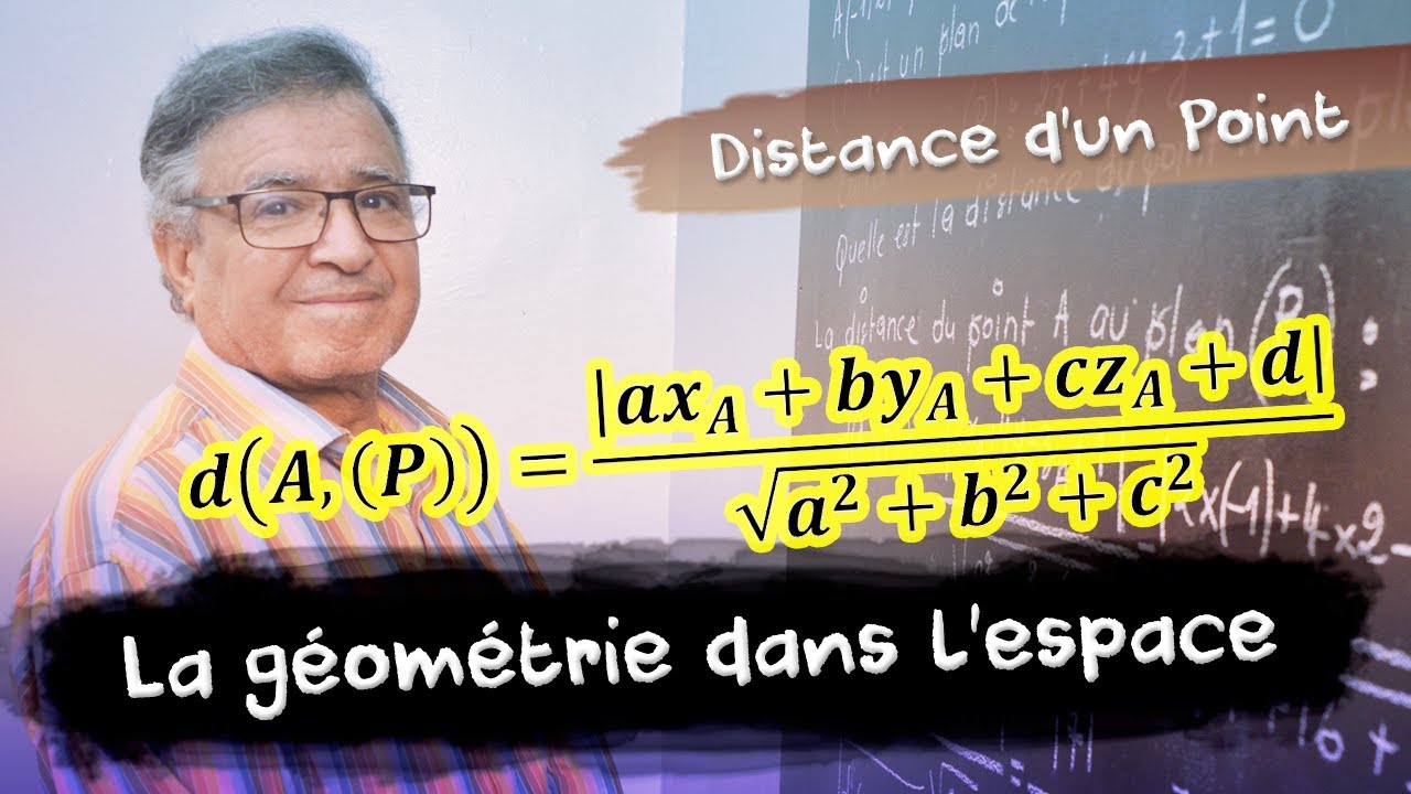 La distance d'un point à un plan