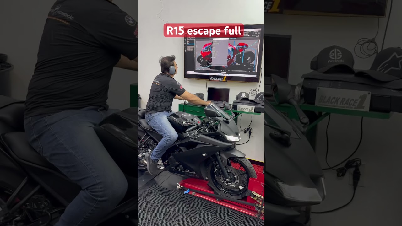 YZF R15 escape full teste top speed