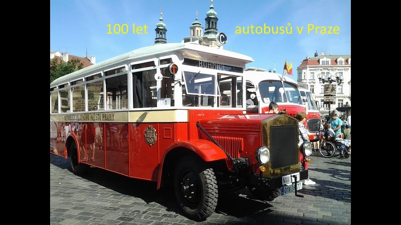 100 let autobusů v Praze.