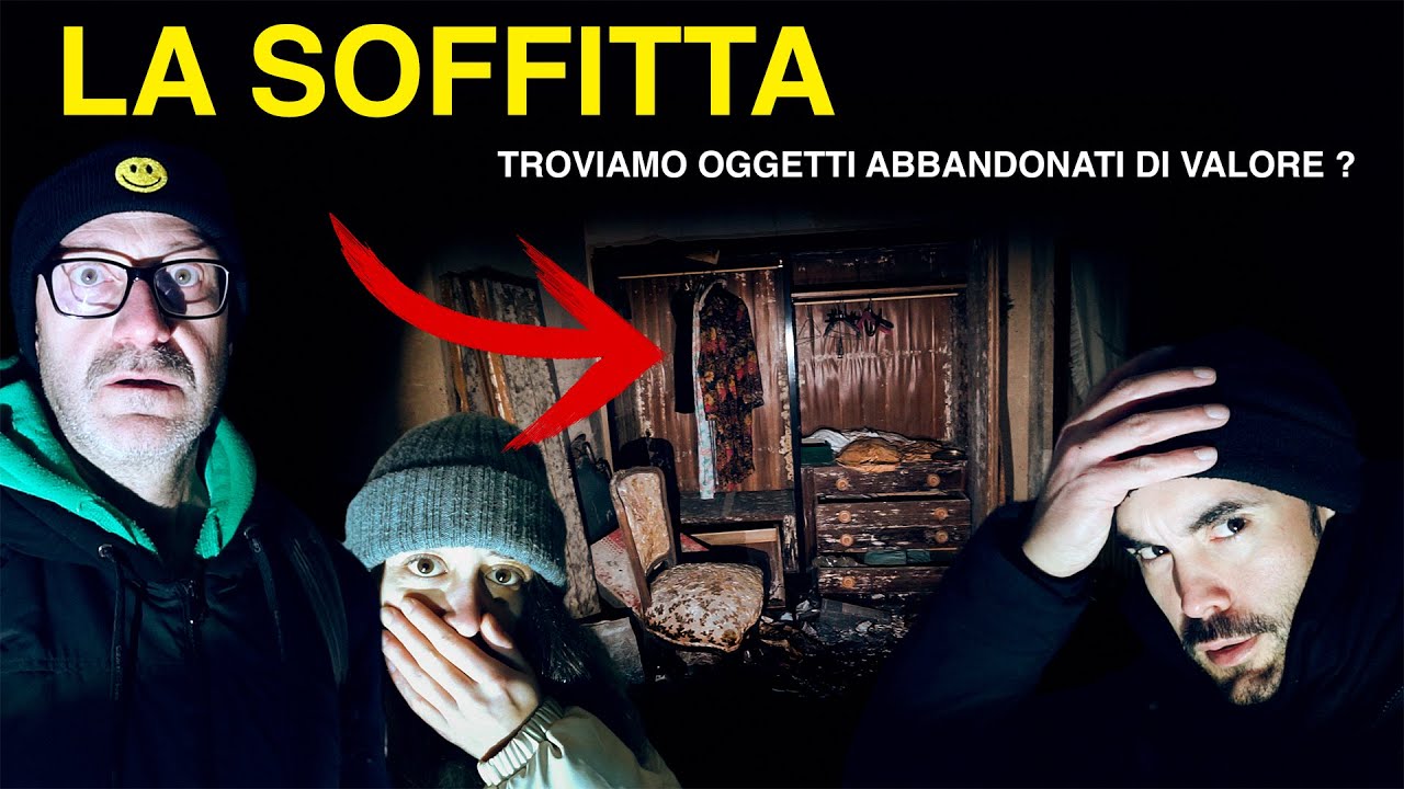 TROVIAMO UNA SOFFITTA ABBANDONATA! C'È L'IMPOSSIBILE! NON POSSIAMO CREDERCI #esplorazione #urbex